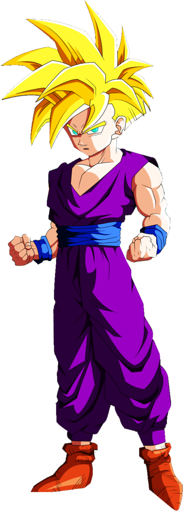 Gohan Ssj Png - Gohan Super Saiyan Full Power Clipart (900x1125), Png Download