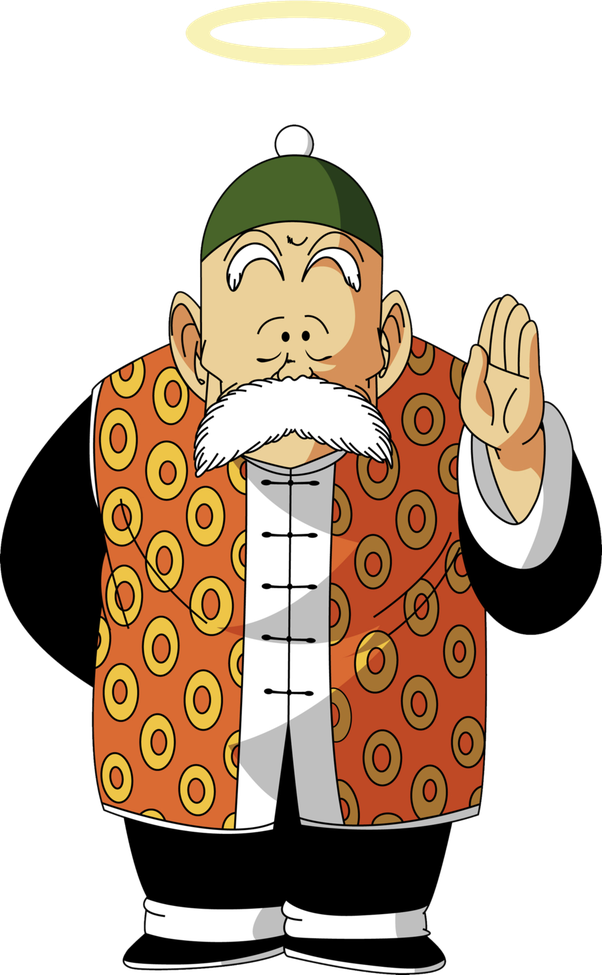 Grasndfather Confused Png - Dragon Ball Abuelo Gohan Clipart (602x975), Png Download
