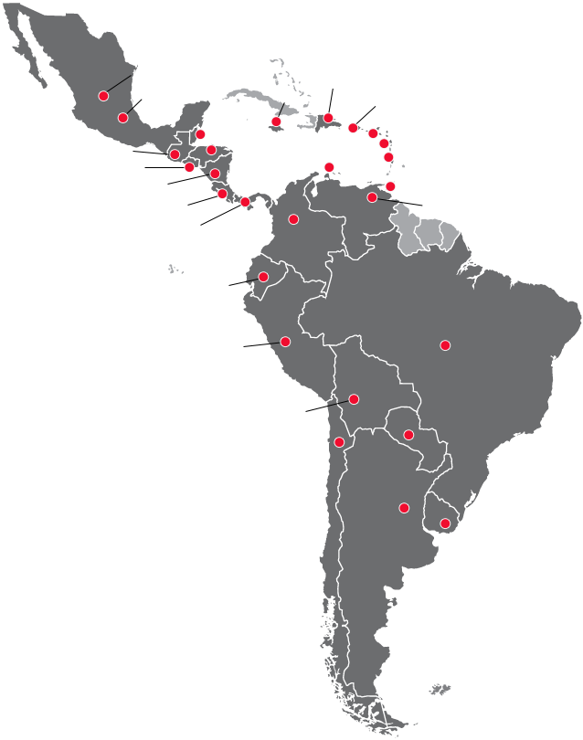 Avalon Srl Guadeloupe - Latin America Svg Clipart (642x816), Png Download