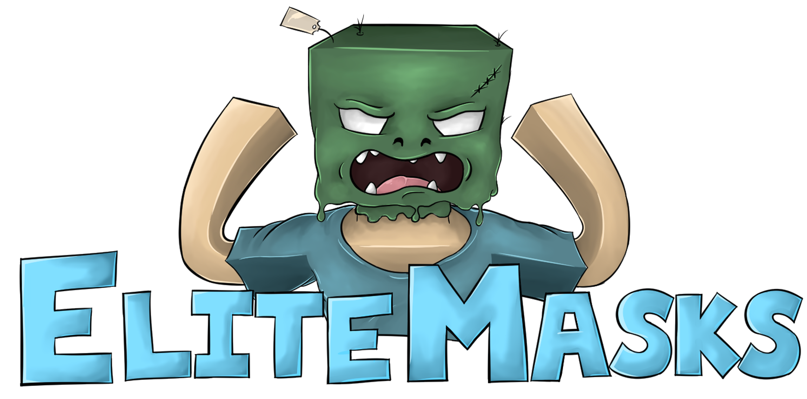 Elitemasks - Cartoon Clipart (1600x800), Png Download