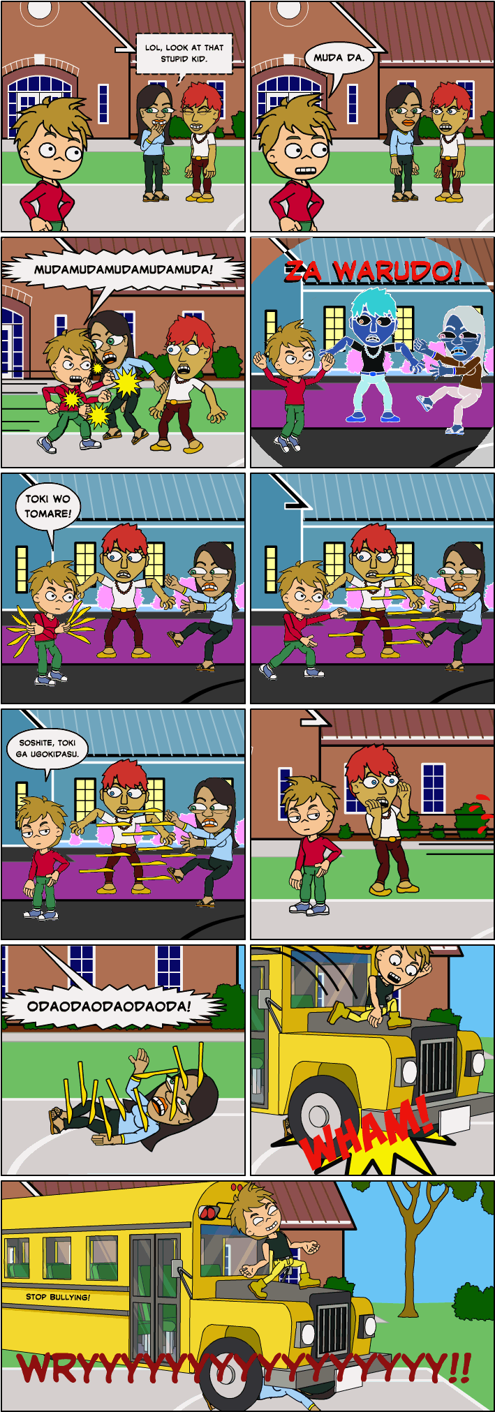 Stop Bullying Comics Clipart (722x2036), Png Download