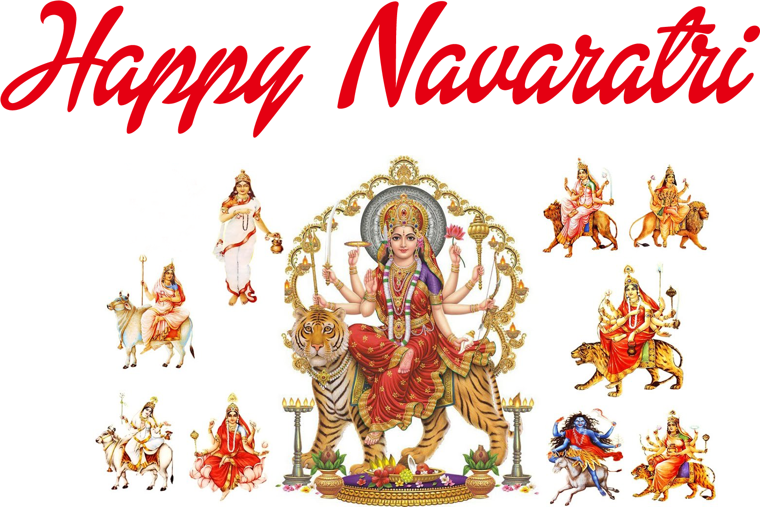Maa Durga Clipart (1920x1200), Png Download