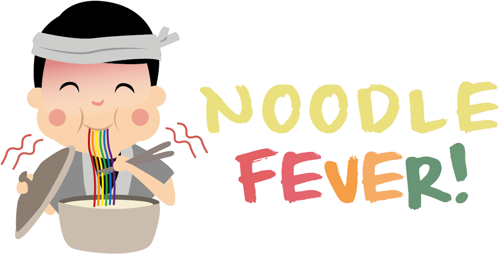 Banner Black And White Download Noodle Fever Branding - Cartoon Clipart (1200x1200), Png Download