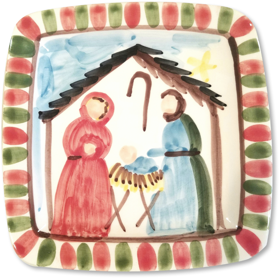 Christmas Nativity Png - Serving Tray Clipart (935x930), Png Download