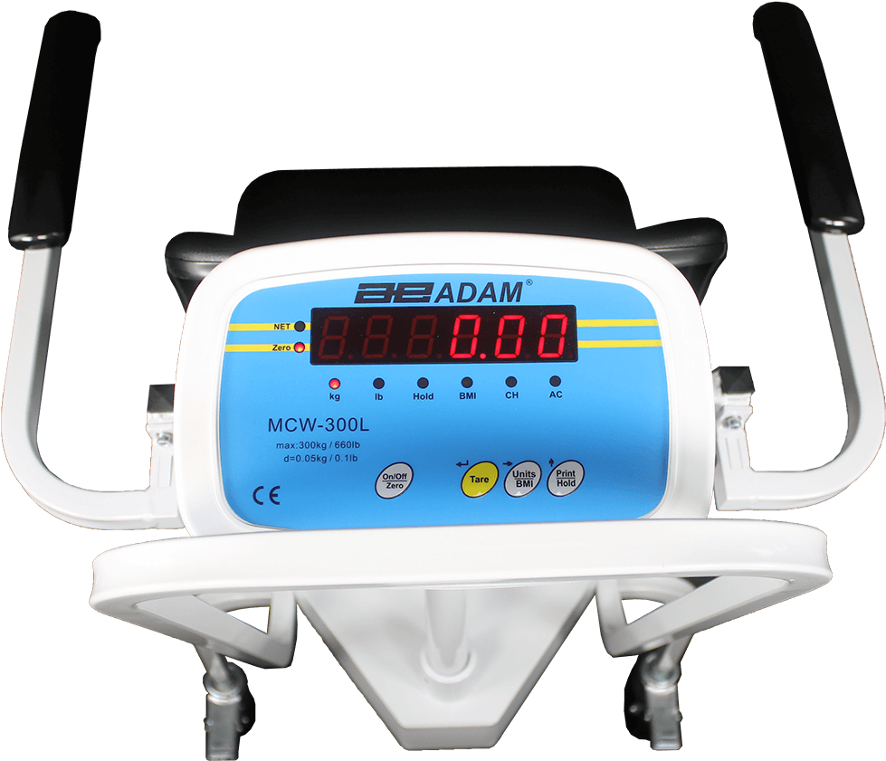 Adam Equipment Mcw 300l Chair Weighing Scale Indicator - Elliptical Trainer Clipart (999x999), Png Download