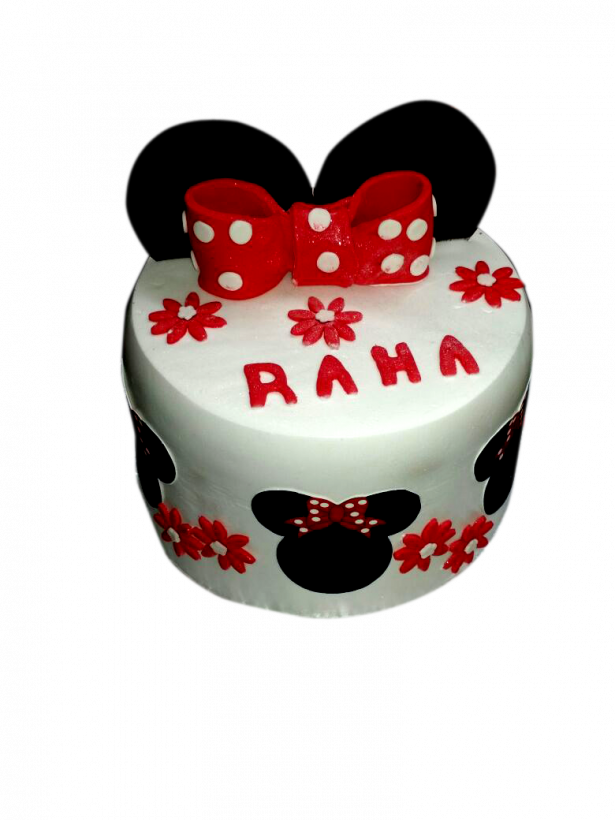 Medium Size Of Minnie Mouse Cake 2 Kg Ndash Letorta - Birthday Cake Clipart (615x820), Png Download