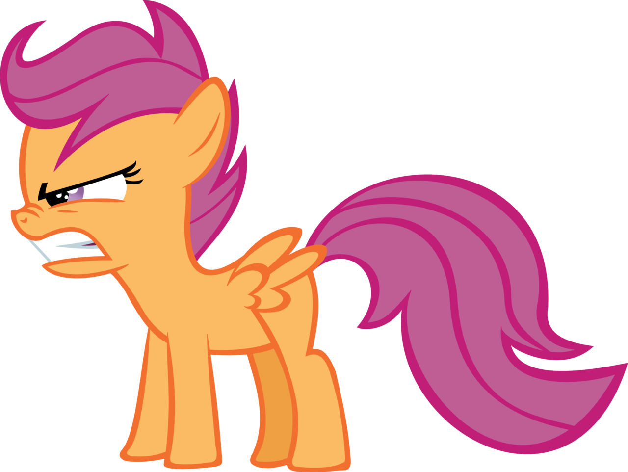 Kuren247, Safe, Scootaloo, Simple Background, Transparent - Angry My Little Pony Scootaloo Clipart (1280x962), Png Download