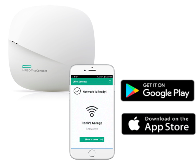 New Hpe Officeconnect Oc20 Access Points Are The Optimal - App Store Buttons Png Clipart (678x576), Png Download