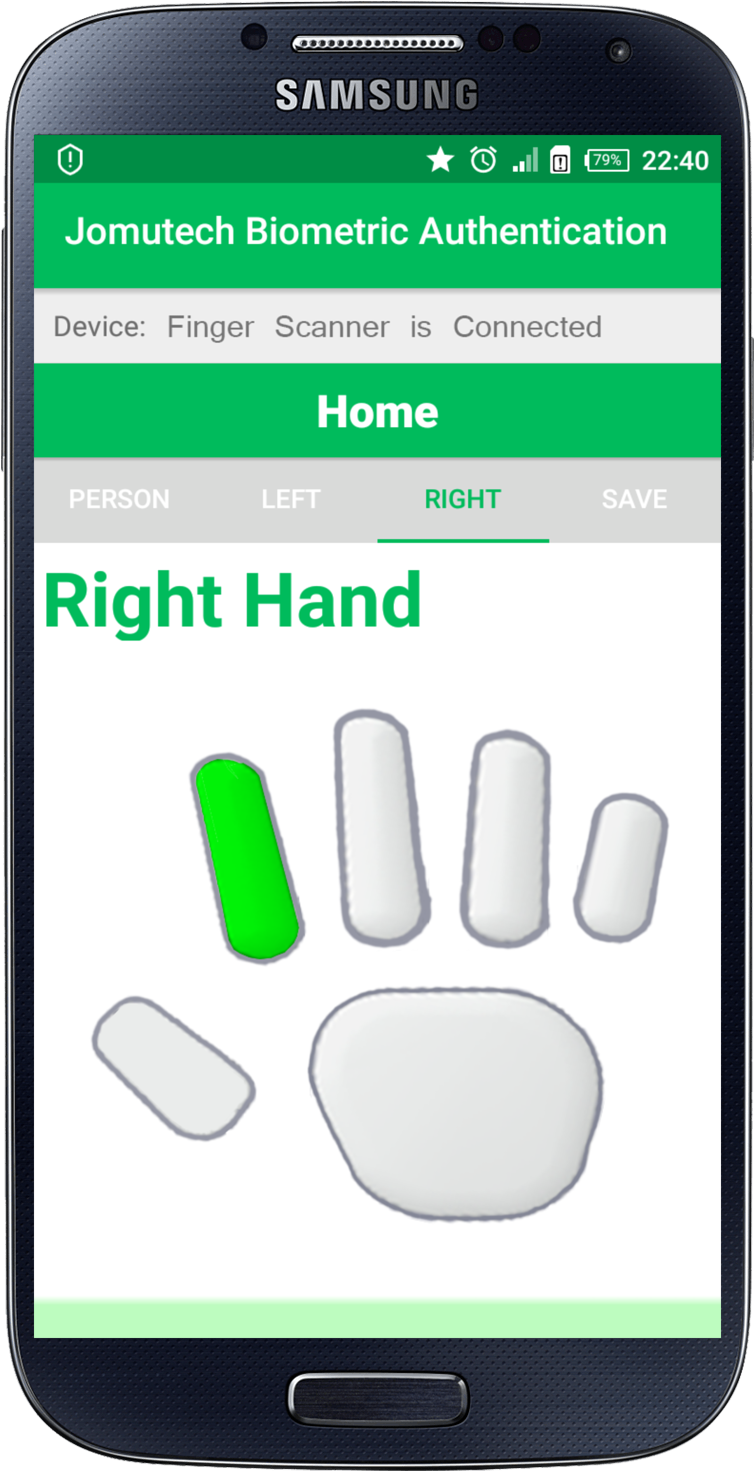 Enter Image Description Here Connect Fingerprint Smartphone To