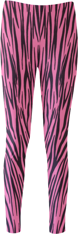 Pale Pink Zebra Stripes Cassandra Women's Leggings - Pajamas Clipart (1000x1000), Png Download