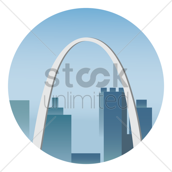 The Gateway Arch V矢量图形 - Arch Clipart (600x600), Png Download