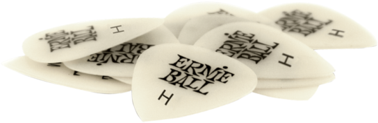 Ernie Ball Heavy Super Glow Guitar Picks, Bag Of 12, - Ernie Ball Super Glow Guitar Picks Clipart (640x640), Png Download