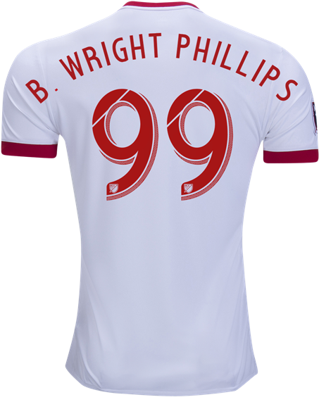 New York Red Bulls 17/18 Home Jersey B - B Wright Phillips 99 Clipart (600x600), Png Download