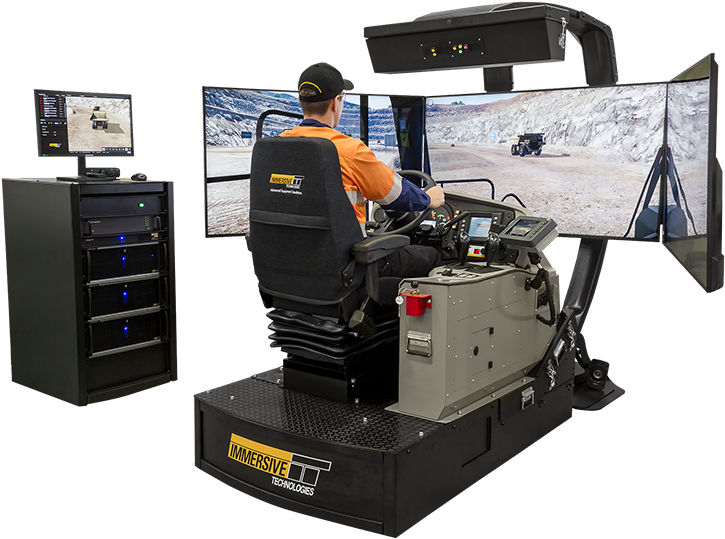 Lx3 Medium Fidelity Simulator With Truck Conversion - Simulador De Maquinaria Pesada Clipart (1000x553), Png Download