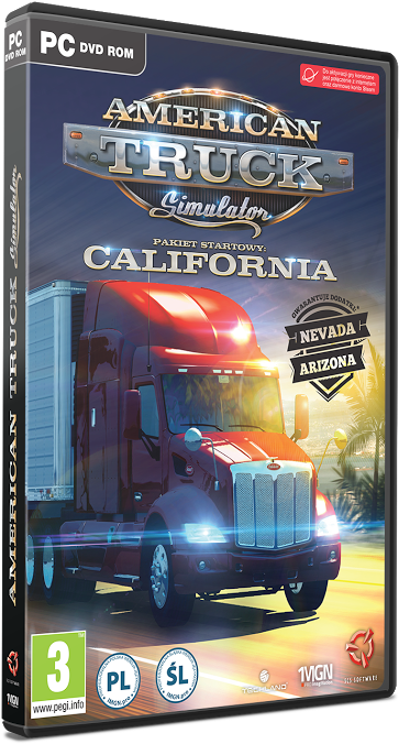 Gra American Truck Simulator Pc - American Truck Simulator Clipart (789x789), Png Download