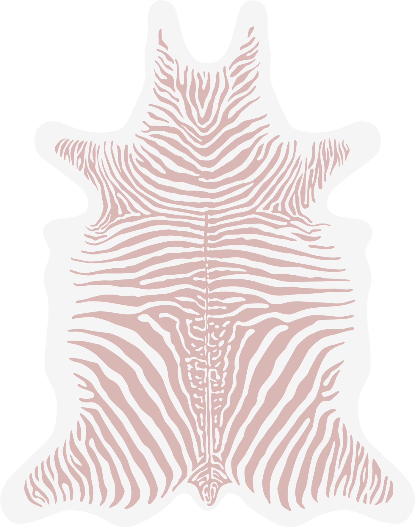 Zebra Vinyl Floormat - Podevache Mat Clipart (1772x1772), Png Download