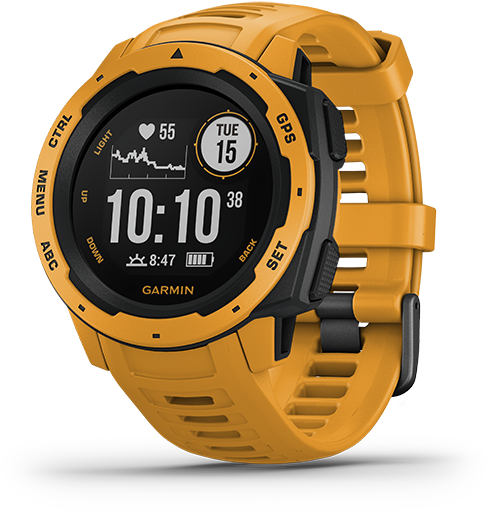 Sunburst - Garmin Instinct Rugged Outdoor Watch With Gps Clipart (600x600), Png Download