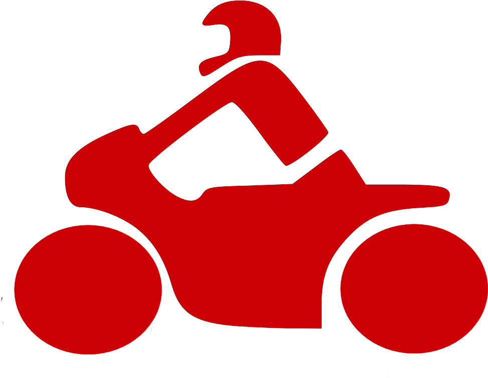 Biker Icon Clipart , Png Download - Motorcycle Clip Art Transparent Png (974x755), Png Download