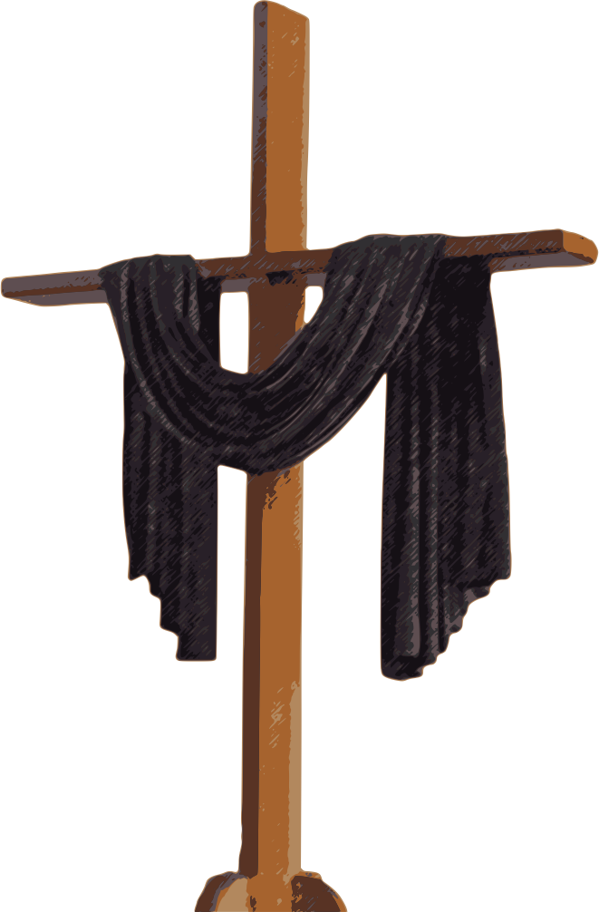Holy Week Central Baptist Church Palmyra Nj - Cross Cloth Png Clipart (661x1006), Png Download