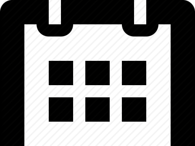Calendar Icons Black And White - Calendar Loader Gif Clipart (640x480), Png Download