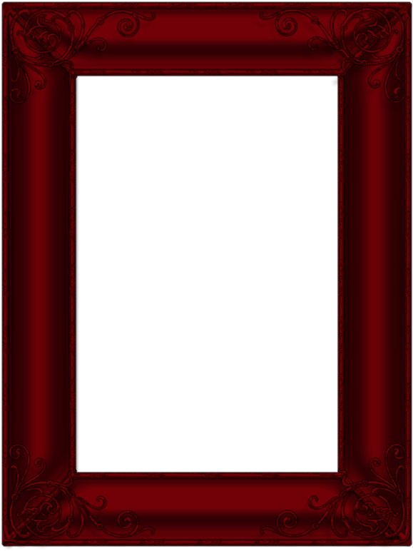 Dark Red Transparent Photo Frame Borders And Frames, - Dark Red Photo ...