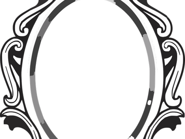 Baroque Frame Cliparts Mirror Clipart Black And White Png Large Size Image Pikpng Baroque Frame Cliparts Mirror Clipart, Black And White Mirror Clipart