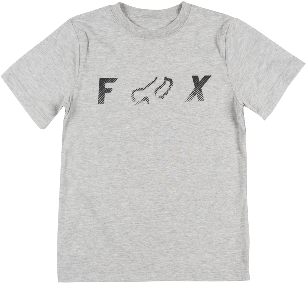 Boys Fox Racing Logo Tee Youth Kids T-shirt Moto Bmx Clipart (982x909), Png Download
