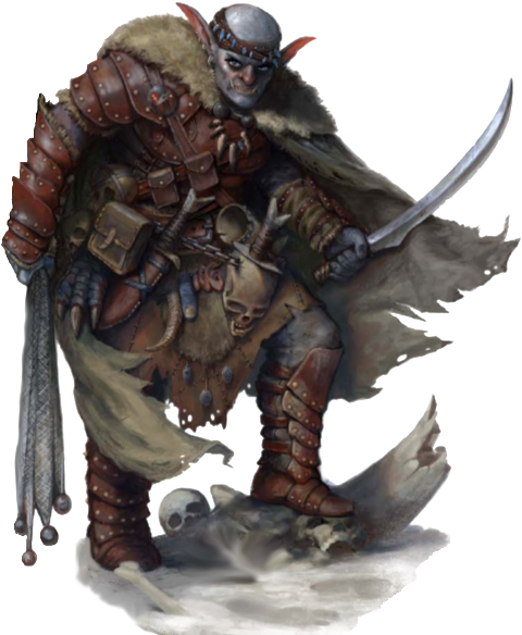 Their Strict Planning Can Make Them Difficult To Work - Orc Red Fang Of Shargaas Clipart (550x680), Png Download