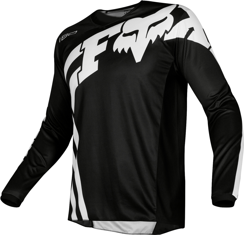 Fox Racing Youth 180 Cota Jersey Black - 180 Fox Jersey Clipart (1001x963), Png Download