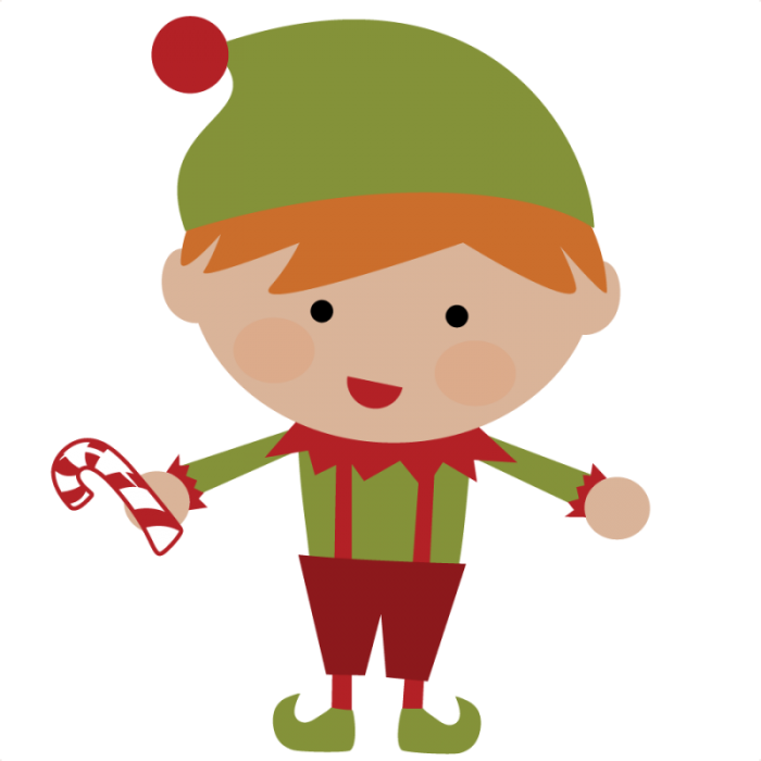 Christmas Png Cute - Elf Clipart Transparent Png (700x700), Png Download
