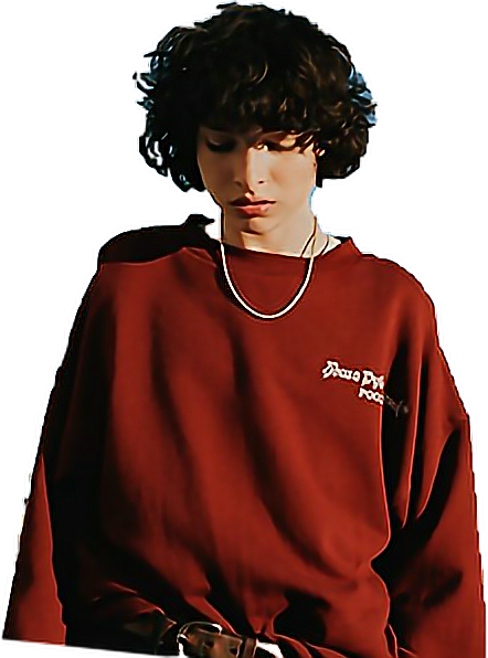 Finn Wolfhard Sticker - Finn Wolfhard Black And White Clipart (442x596), Png Download