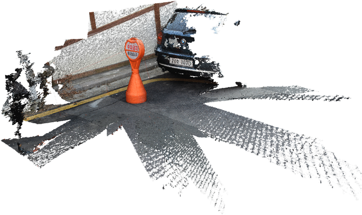 Photogrammetry Generated 3d Pointcloud Model Of A Traffic - Planer Clipart (1440x857), Png Download