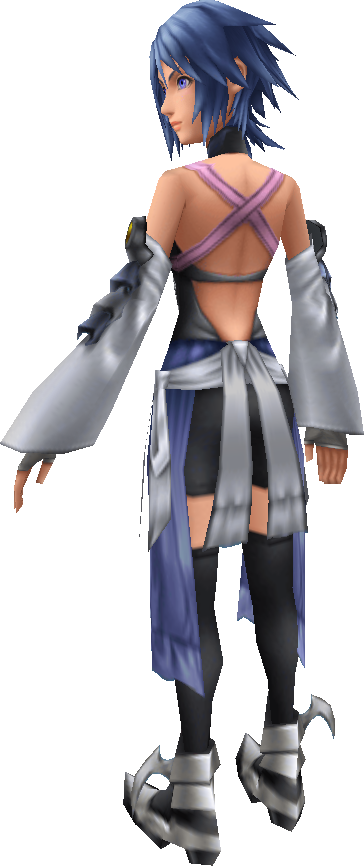 Aqua Precensorship [source] - Aqua Kingdom Hearts Back Clipart (364x866), Png Download