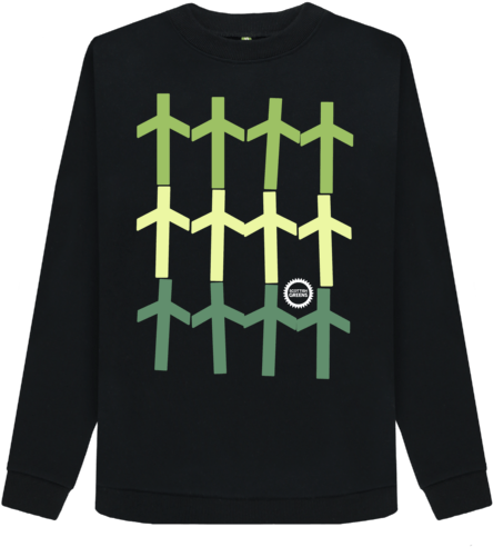 Wind Turbines Jumper - Crew Neck Clipart (640x674), Png Download
