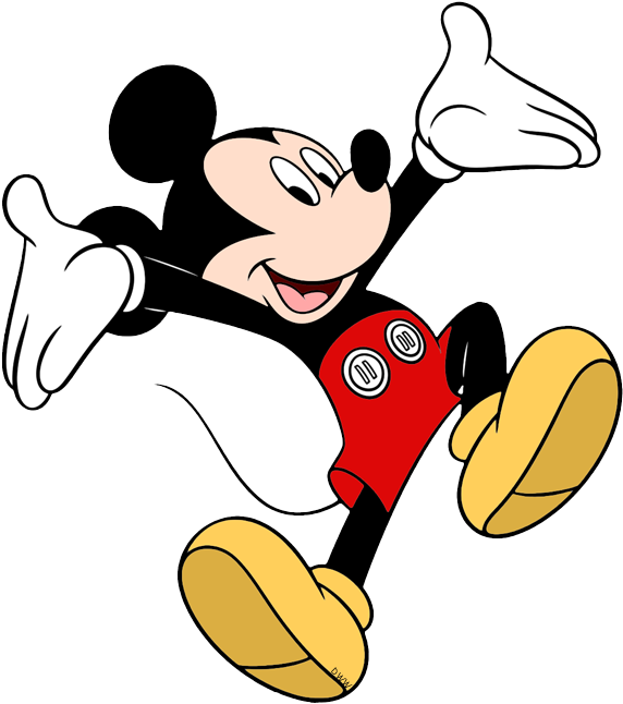 Mickey Mouse Clubhouse Clipart Set Mickey Mouse Bright - Mickey Mouse Clipart - Png Download (578x651), Png Download