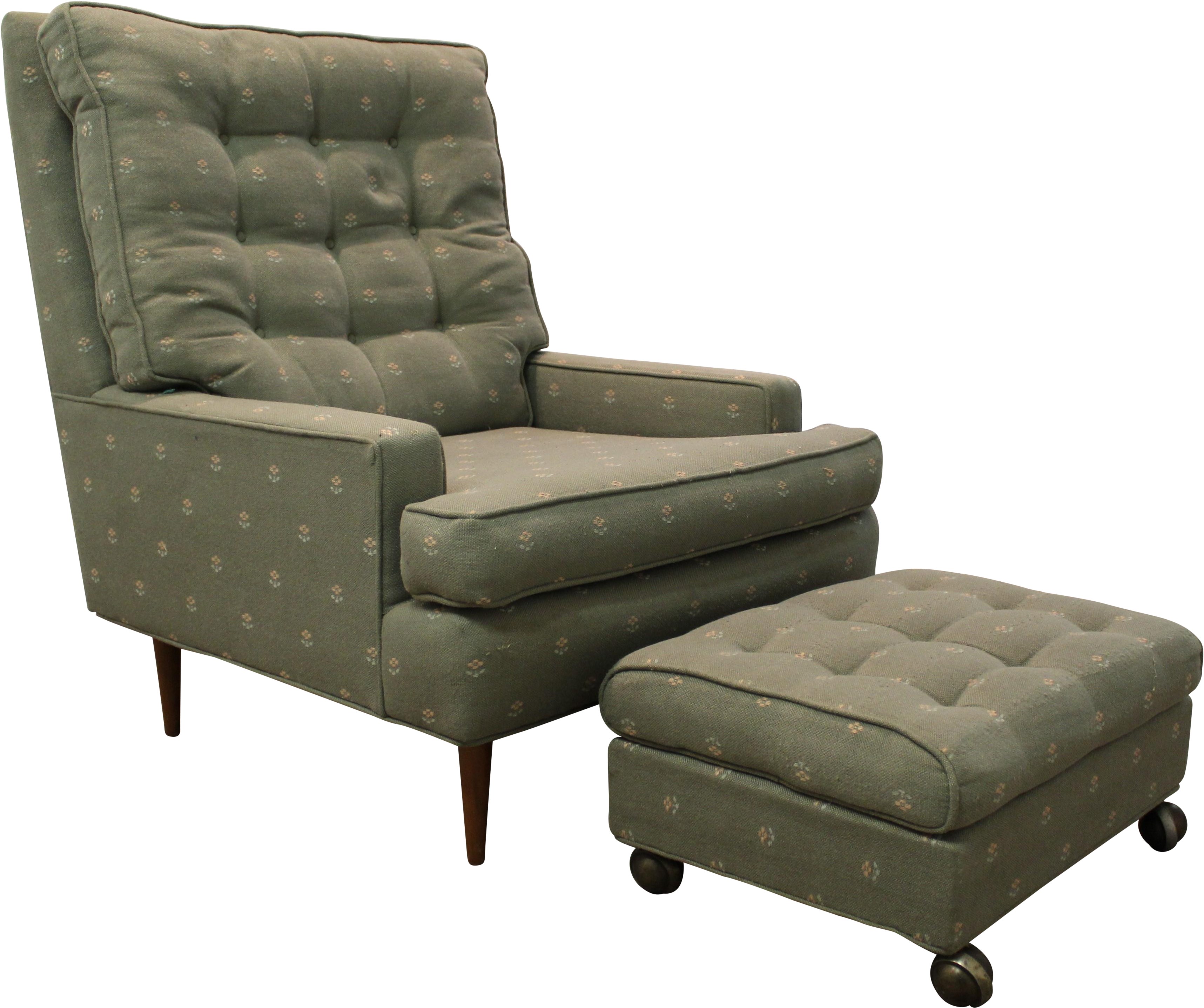 Full Size Of Mid Century Danish Modern Selig Arm Chair - Sleeper Chair Clipart (3644x3166), Png Download