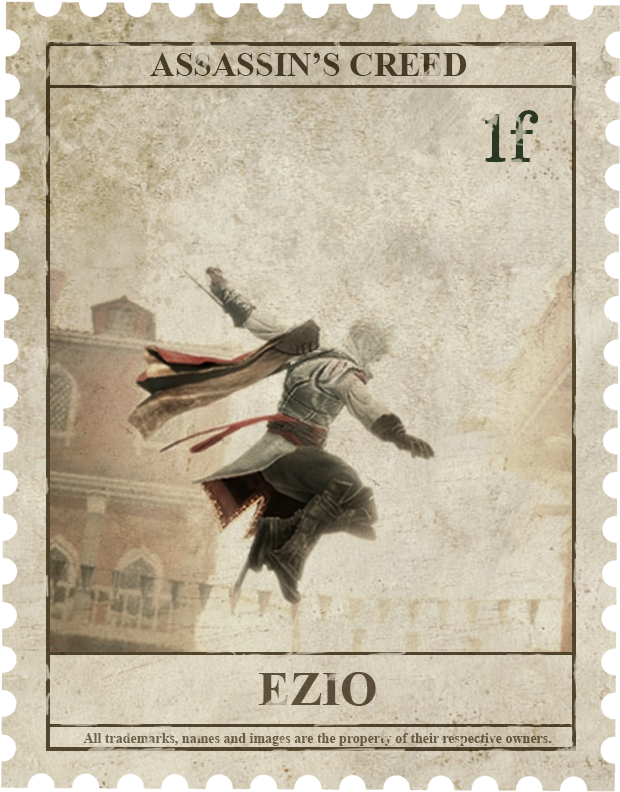 Assassin's Creed Postage Stamp - Assassin's Creed 2 Hd Clipart (648x820), Png Download