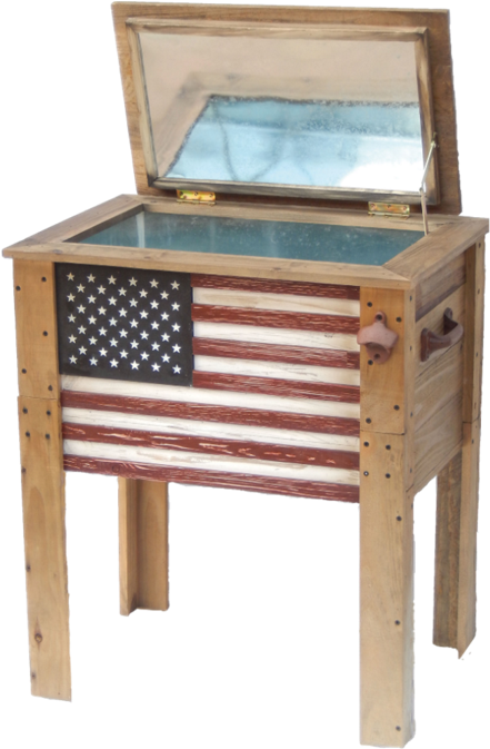 American Flag Coolers Clipart (622x672), Png Download