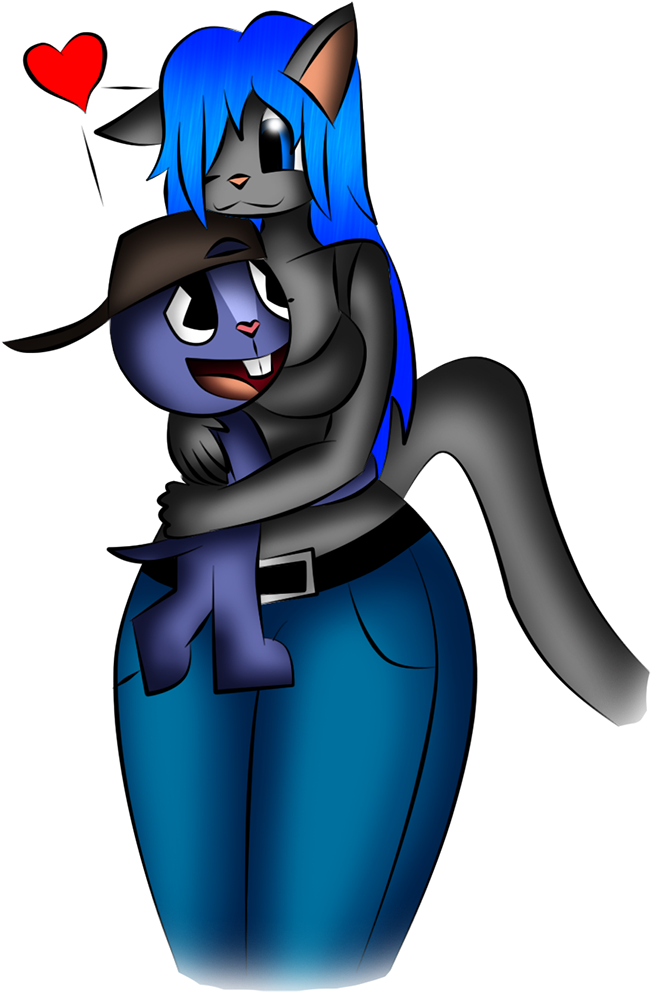 Htf - Furry Love - Htf Anthro Clipart (900x1232), Png Download