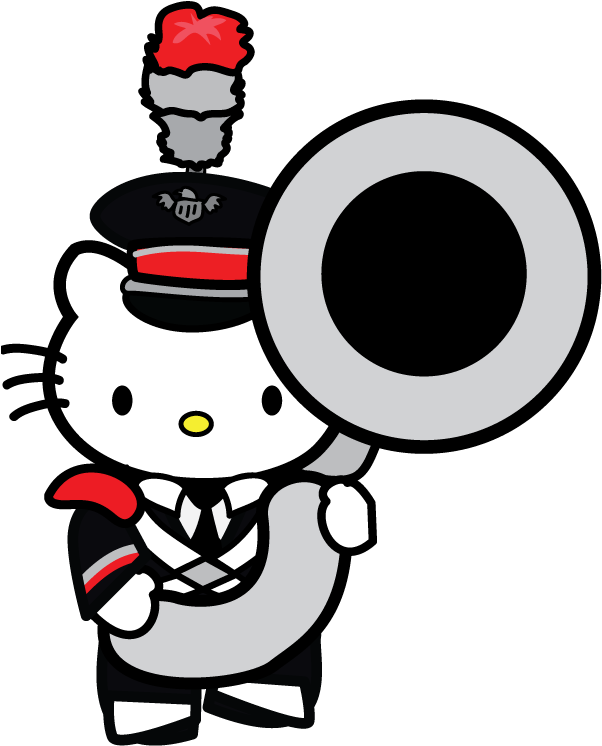 Hello Sousaphone - Cartoon Clipart (612x792), Png Download