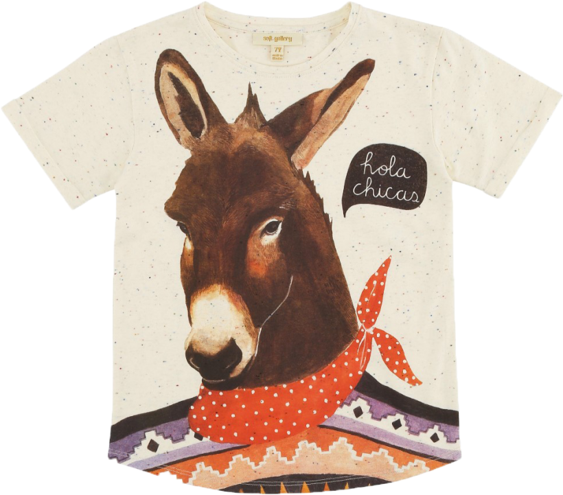Soft Gallery Norman T-shirt Burro - Burro Clipart (960x720), Png Download