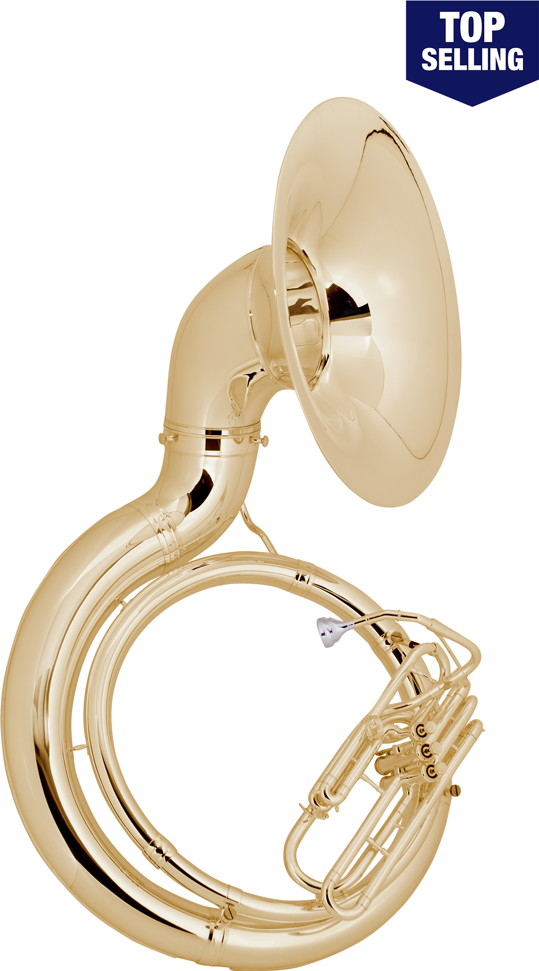 King Sousaphone Silver Clipart (1151x2000), Png Download