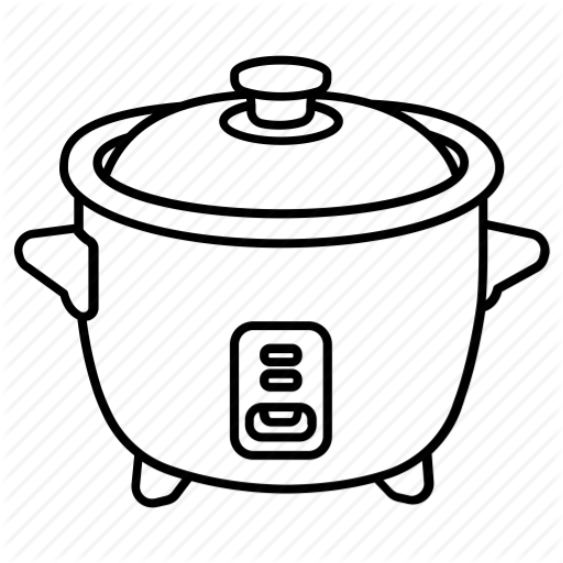 Cooks And Their Special Crockpot Chicken Recipes - Drawing Picture Of Rice Cooker Clipart (563x563), Png Download