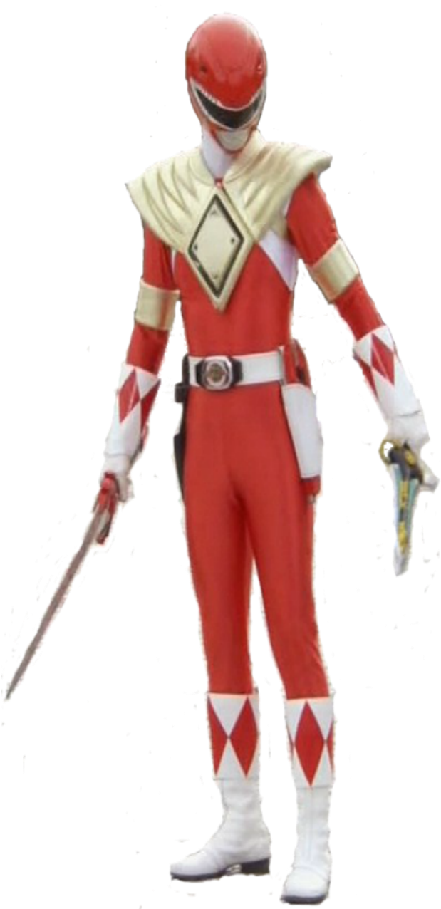 Red Ranger Png Graphic Library Library - Red Super Sentai Ranger Clipart (619x1276), Png Download