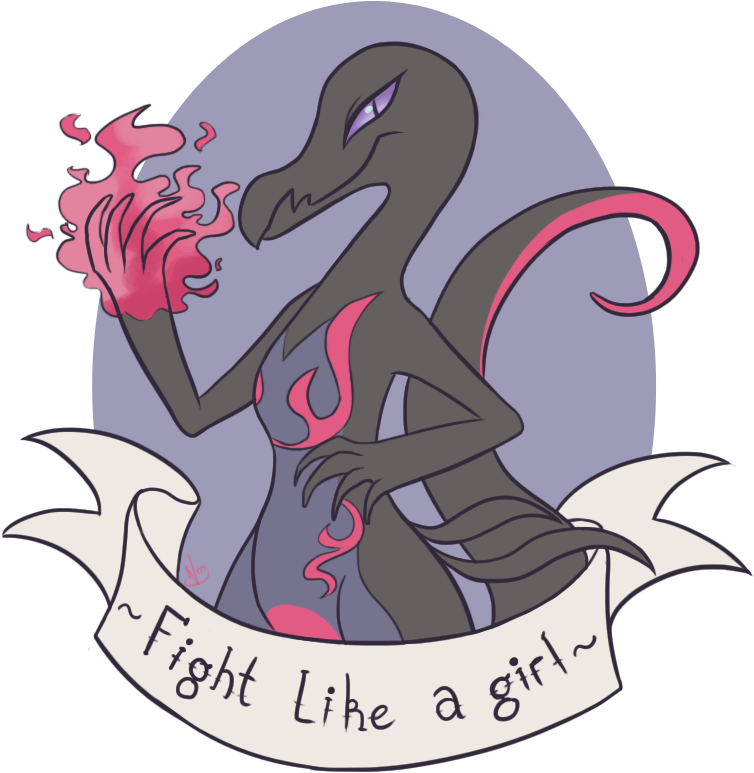 Female Salazzle Clipart (791x813), Png Download