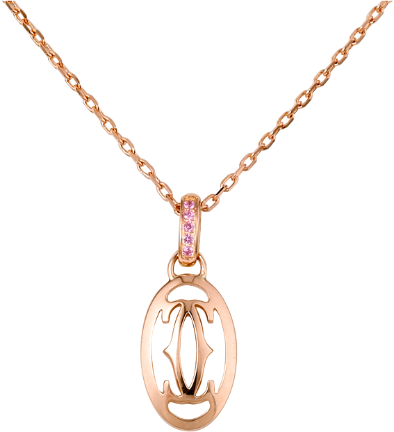 Cartier Double C - Necklace Clipart (1000x1000), Png Download