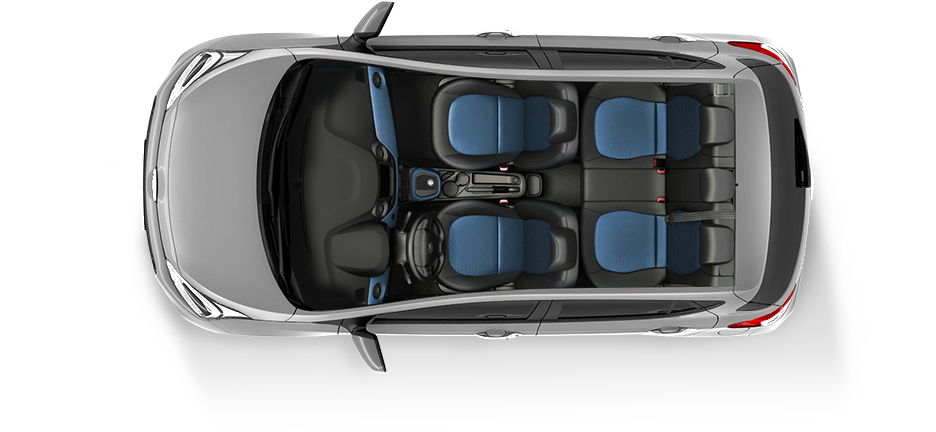 New Hyundai I10 Car Interior New Hyundai I10 Car Interior - Hyundai I10 Top View Clipart (936x432), Png Download