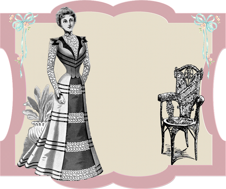 Lady, 1920, Woman, Vintage, Girl, Female, Beauty, Old - Victorian Era Clipart (860x720), Png Download