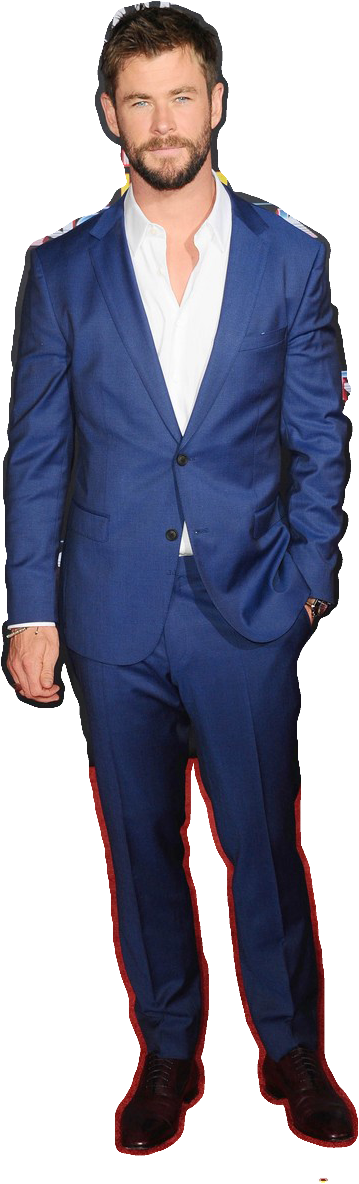 Chrishemsworth Sticker - Suit Clipart (817x1222), Png Download