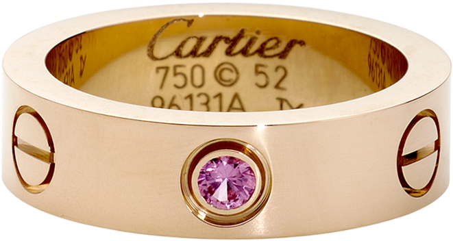 Cartier Love Bracelet Replica Transparent Background - Inside Of Cartier Love Ring Clipart (1000x1000), Png Download